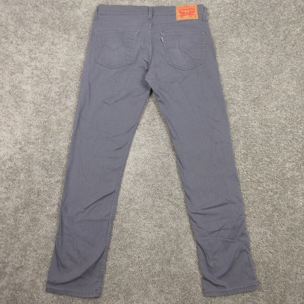 Levis Pants Mens 32x32 Gray 511 Slim Straight Stretch Flex Zip Fly Jeans Chinos